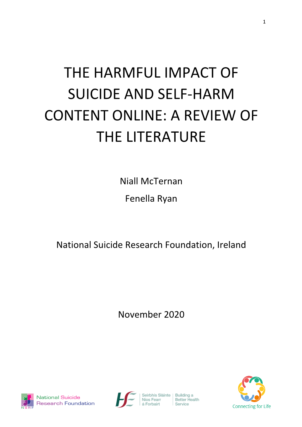 The Harmful Impact of Suicide and Self-Harm Content Online: a Review of the Literature