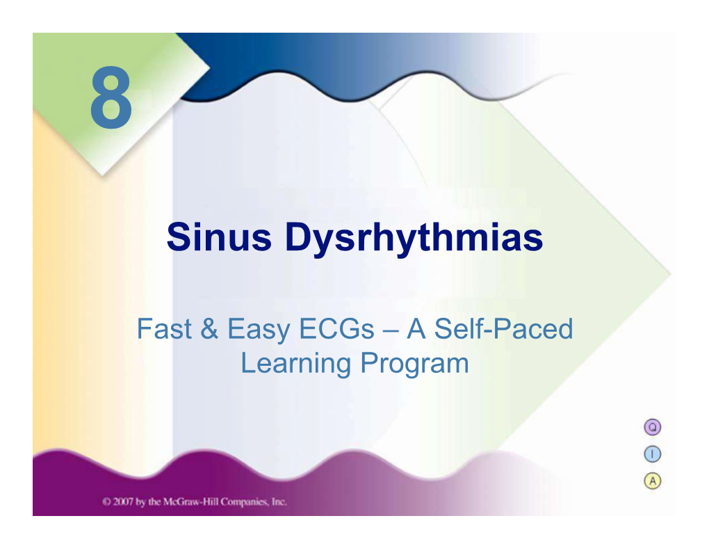 Sinus Dysrhythmias