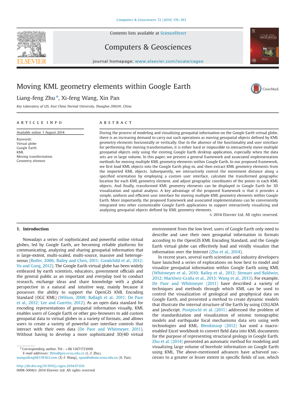 Moving KML Geometry Elements Within Google Earth
