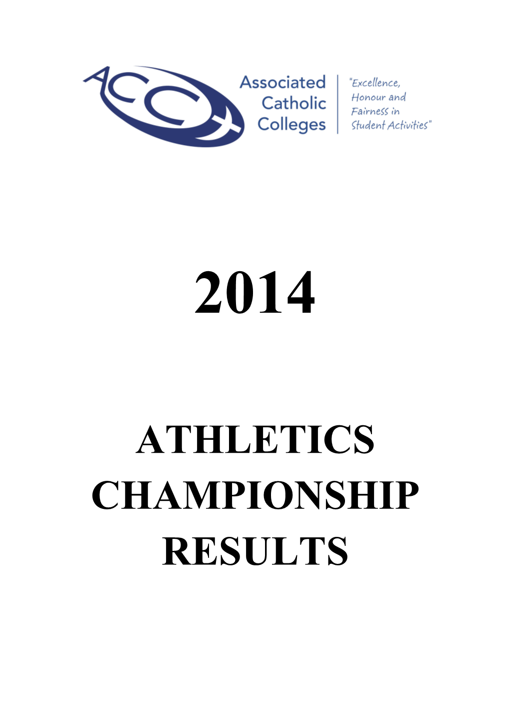 Athletics Championship Results Aggregate Results