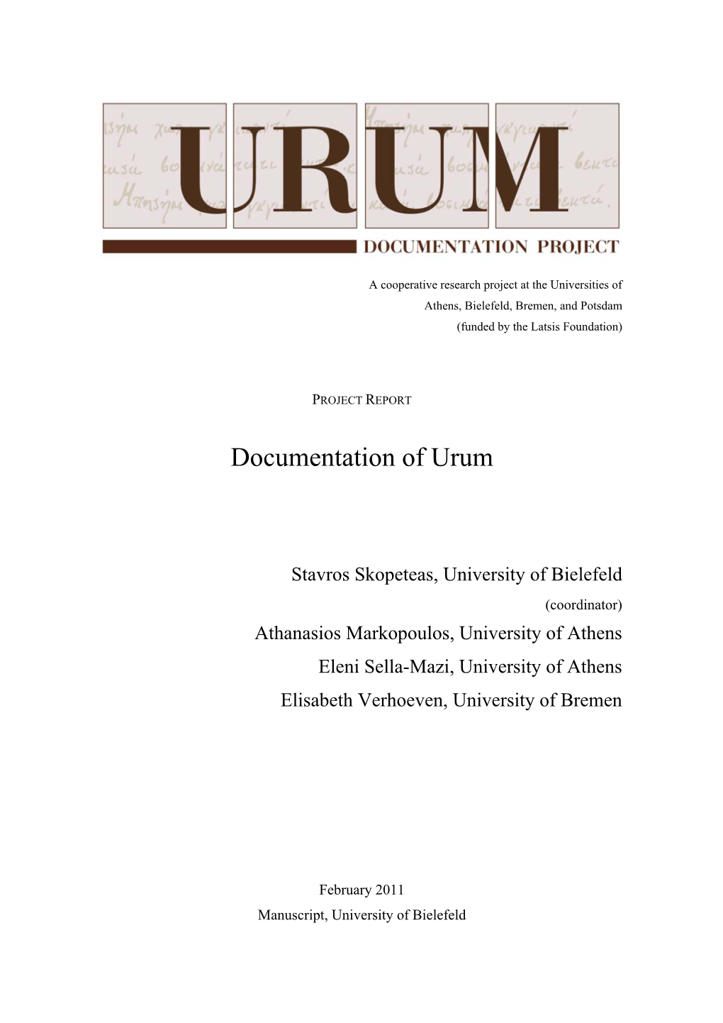 Documentation of Urum