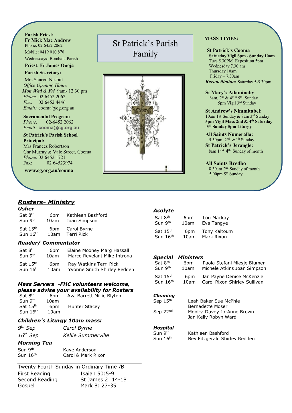 St Patrick's Parish Family