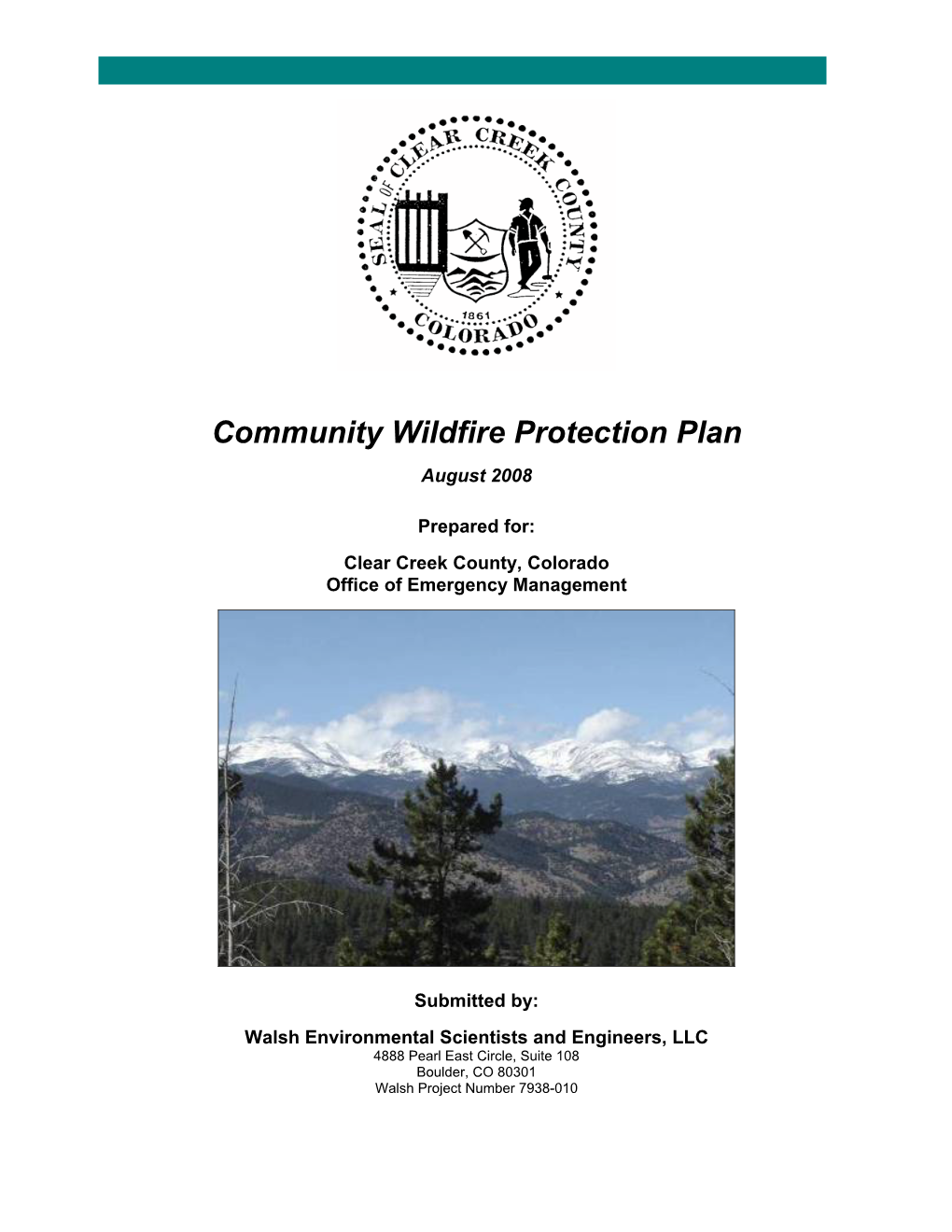 Community Wildfire Protection Plan