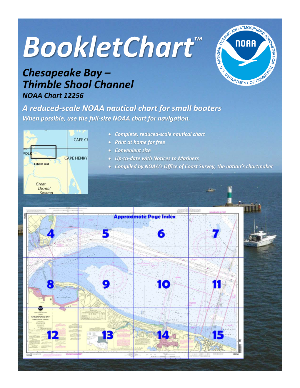 Bookletchart™ Chesapeake Bay – Thimble Shoal Channel NOAA Chart 12256