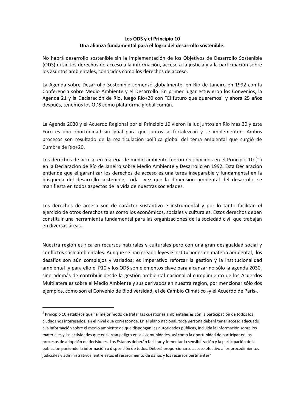 Declaración Que Apoya El P10 Y Los ODS-Firmantes