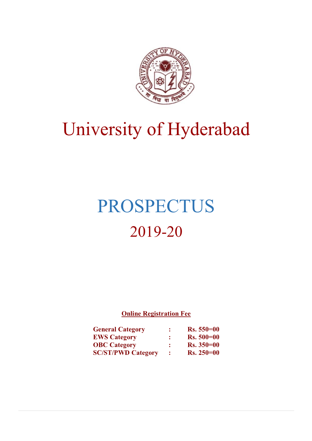 Prospectus 2019-20