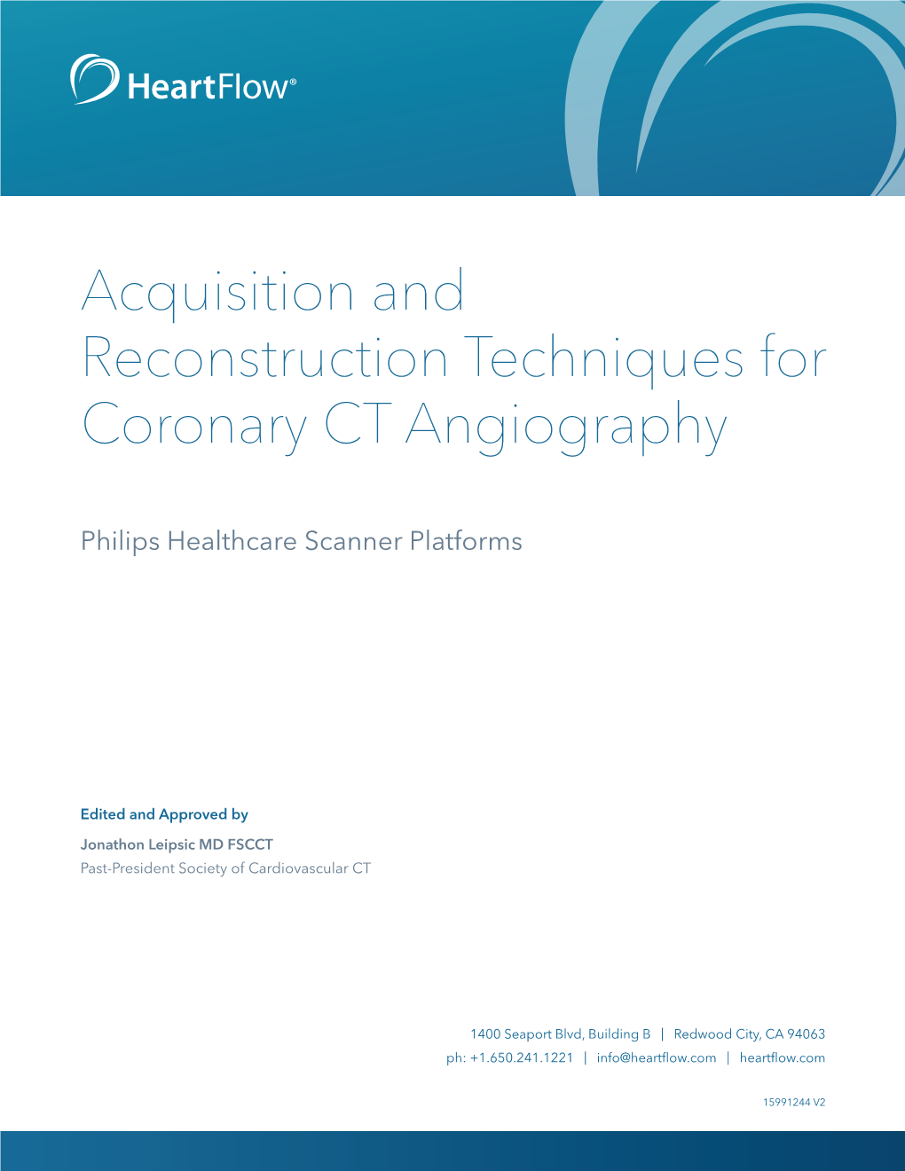 Acquisition and Reconstruction Techniques for Coronary CT Angiography