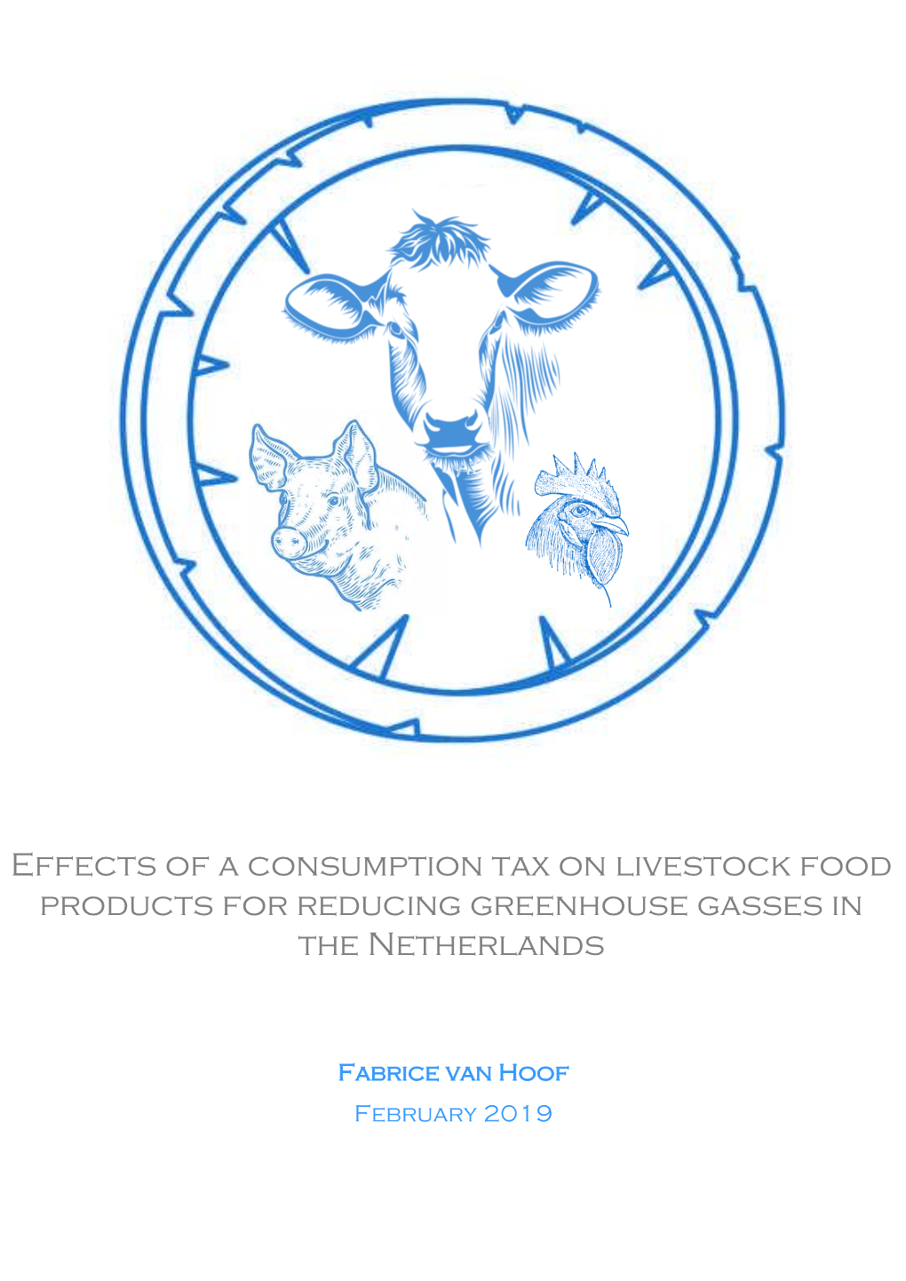 Effects of a Consumption Tax on Livestock Food Products for Reducing Greenhouse Gasses in the Netherlands