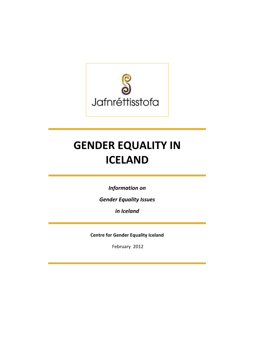 Gender Equality in Iceland