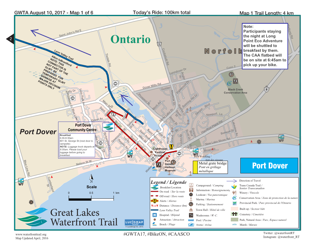 Port Dover to Hamilton