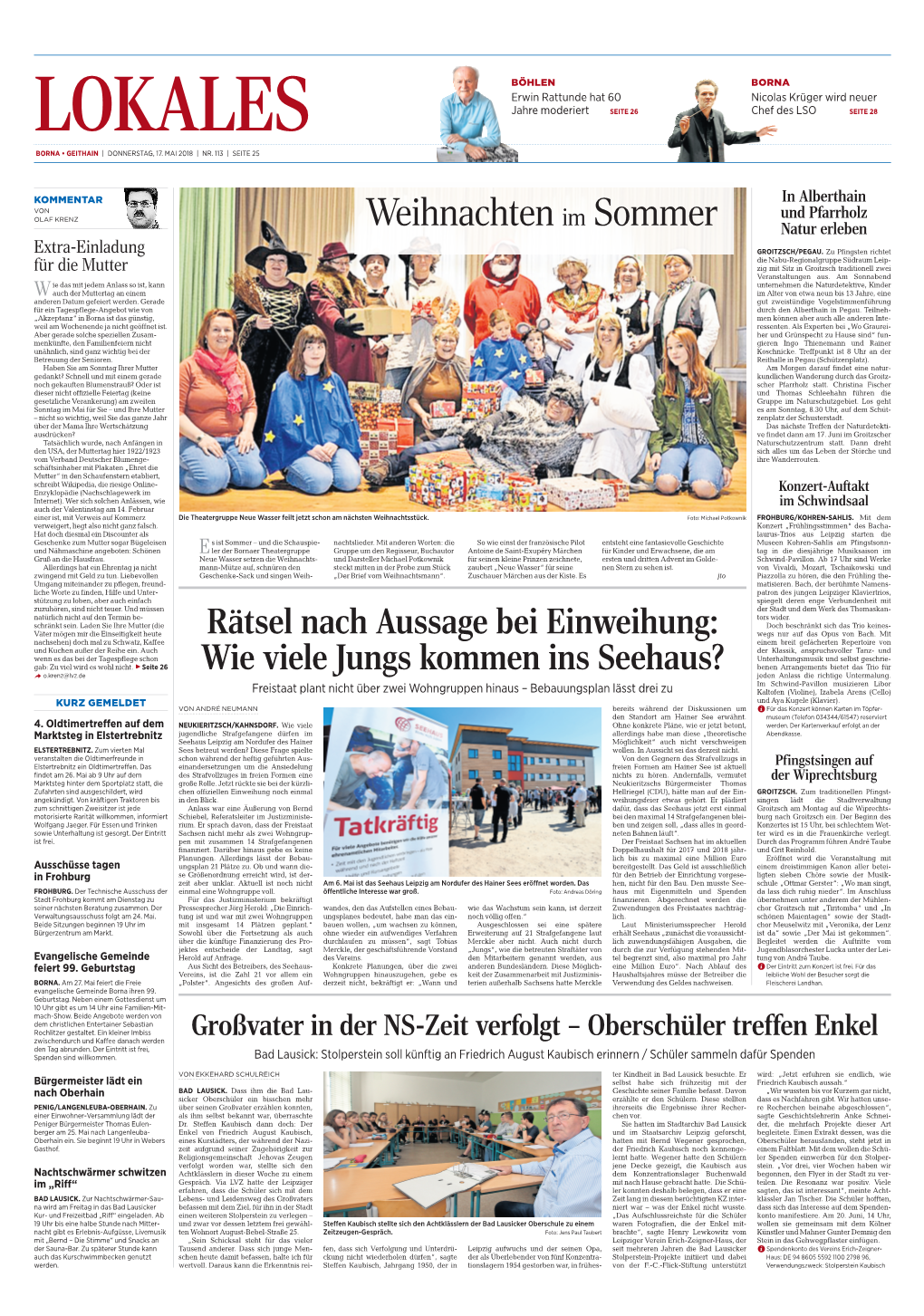 Leipziger Volkszeitung Vom 18.05.2018