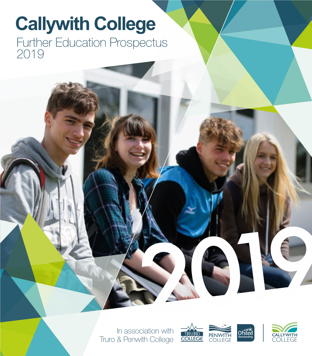 Further Education Prospectus 2019 Welcome New College New Courses New Choice
