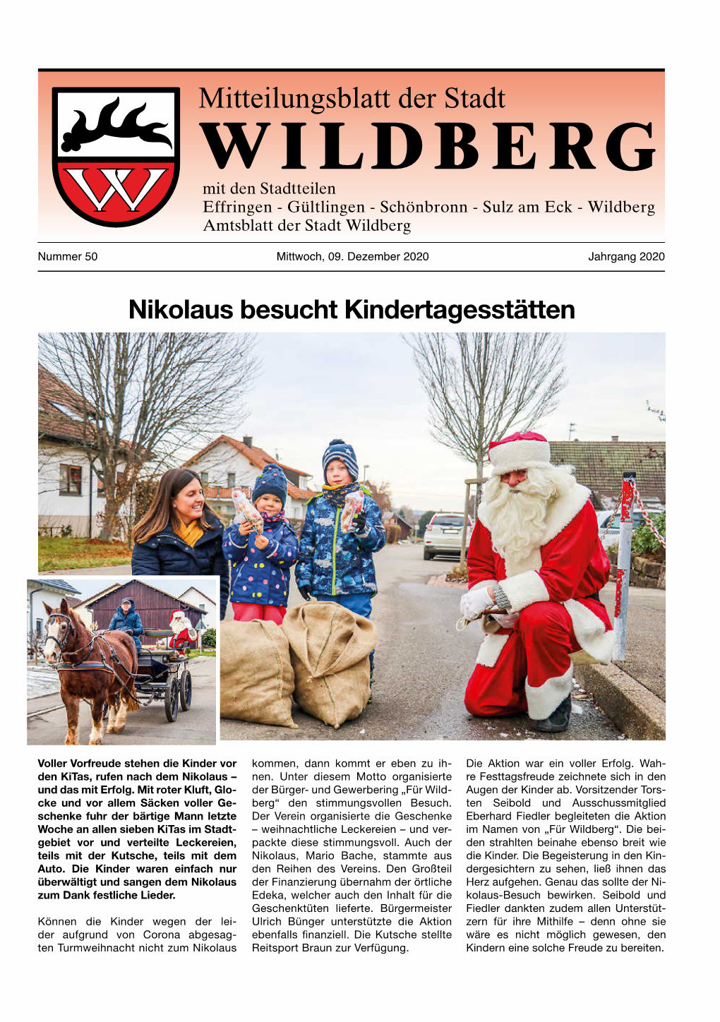 Nikolaus Besucht Kindertagesstätten