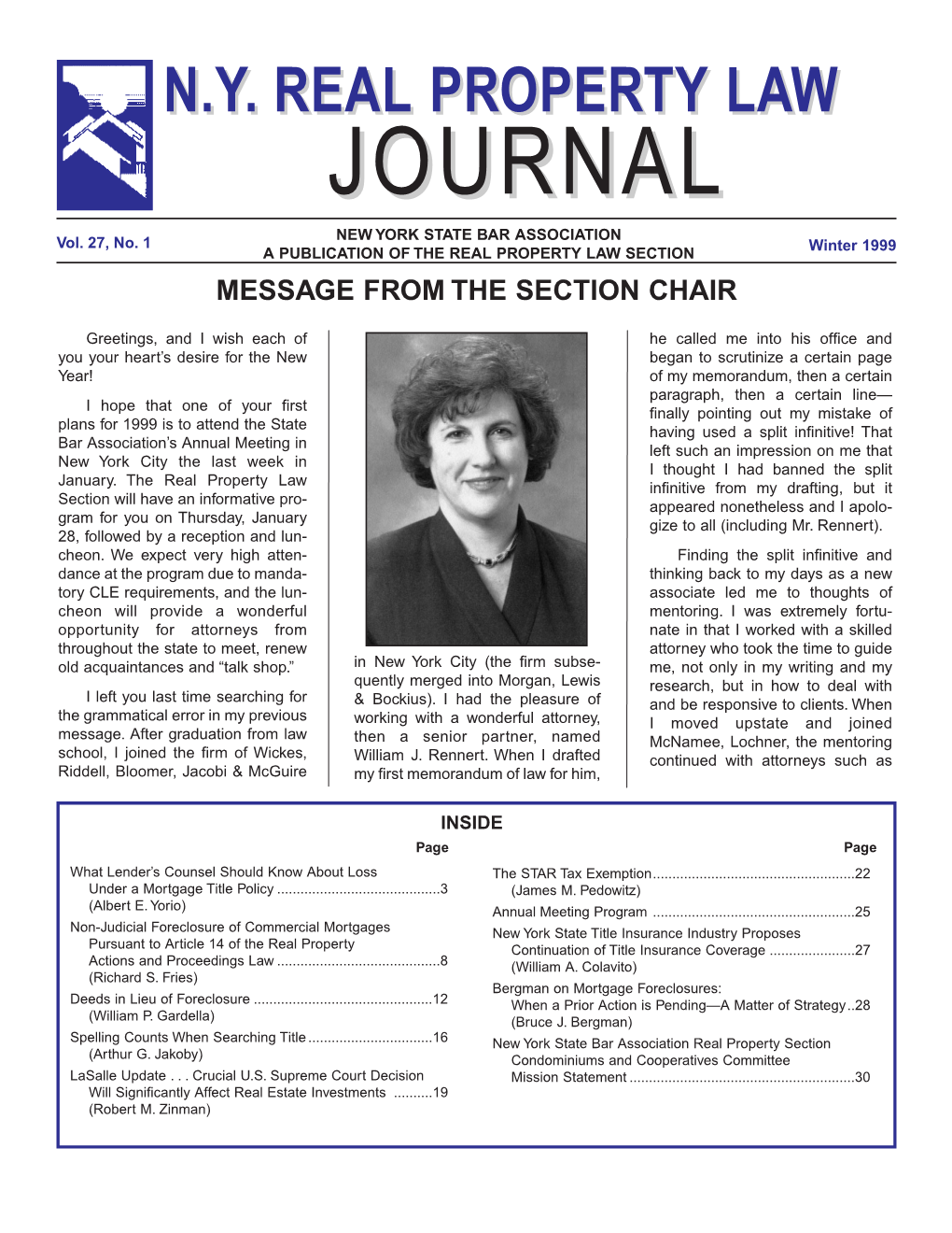 JOURNALJOURNAL NEW YORK STATE BAR ASSOCIATION Vol