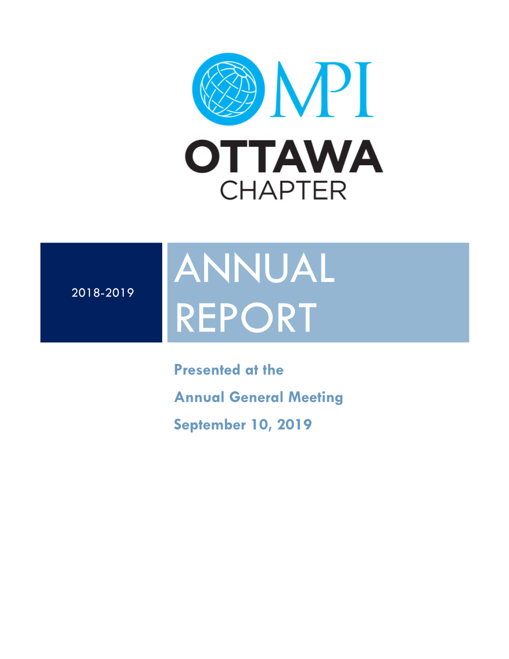 MPI Ottawa Annual Report: 2018-2019