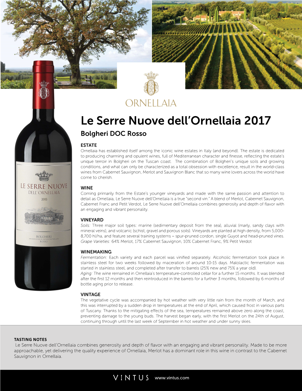 Le Serre Nuove Dell'ornellaia 2017