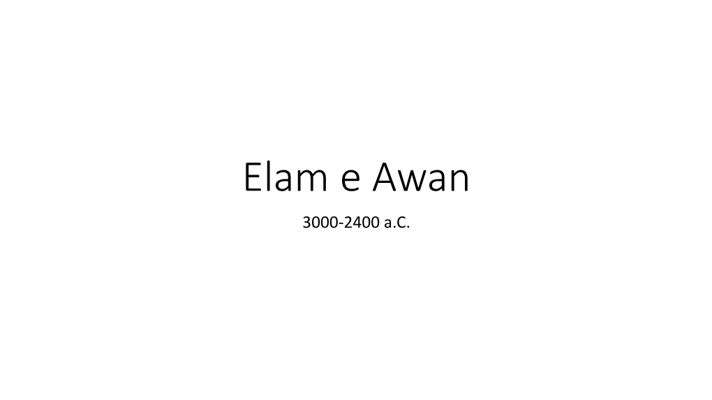 Elam E Awan 3000-2400 A.C