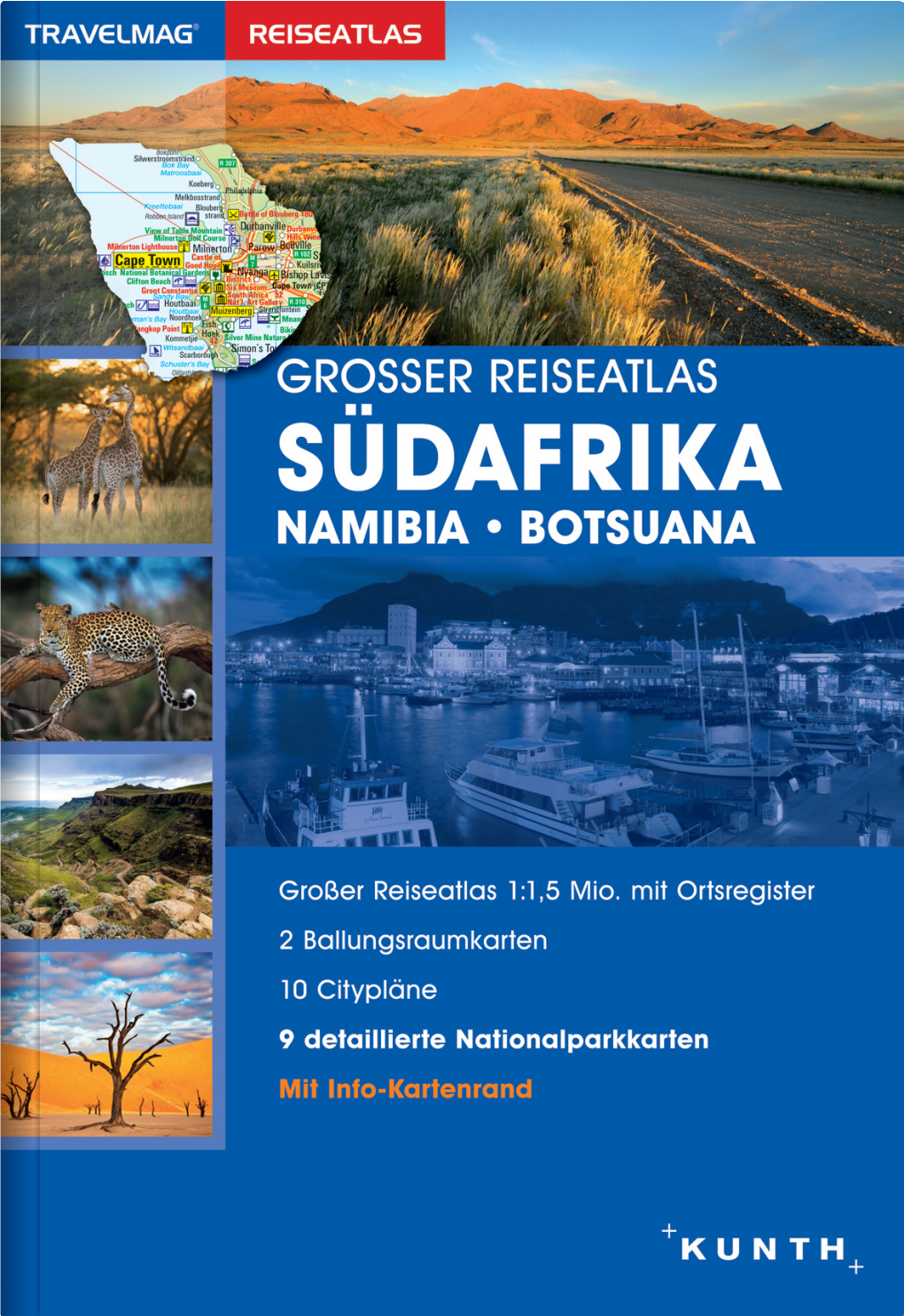 Großer Reiseatlas Südafrika Namibia Botsuana