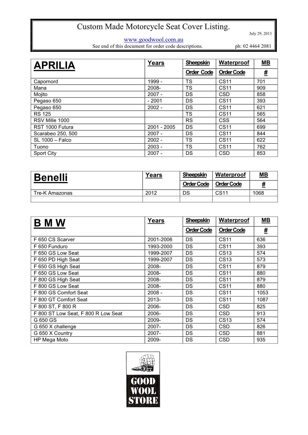 APRILIA Benelli B