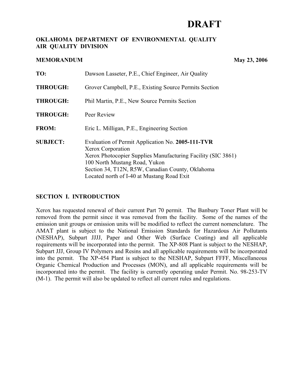 Oklahoma Department of Environmental Quality s7