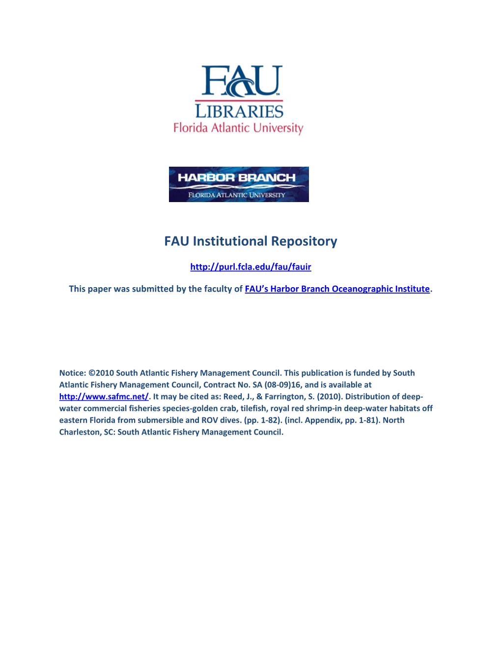 FAU Institutional Repository