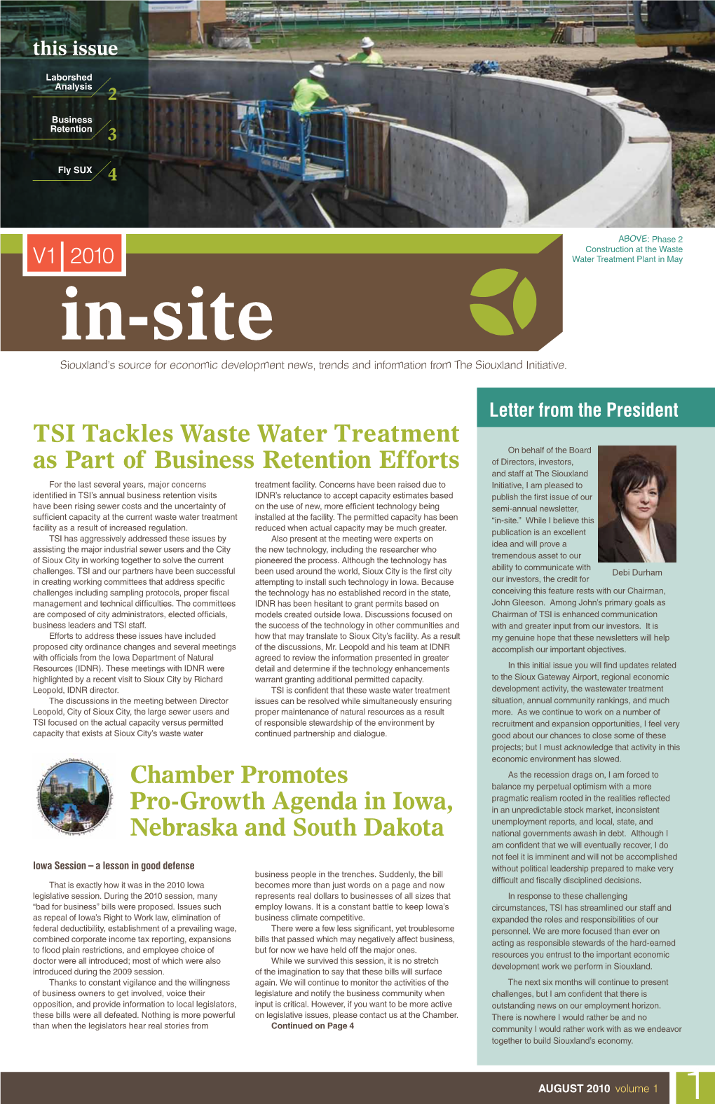 TSI Tackles Waste Water Treatment As Part of Business Retention Efforts