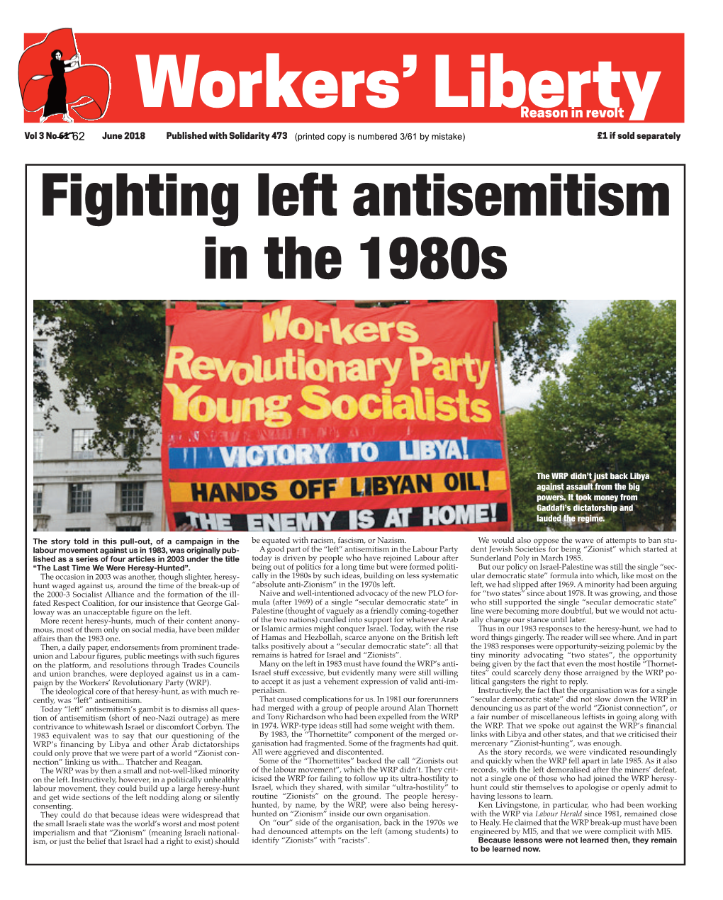 Fighting Left Antisemitism in the 1980S