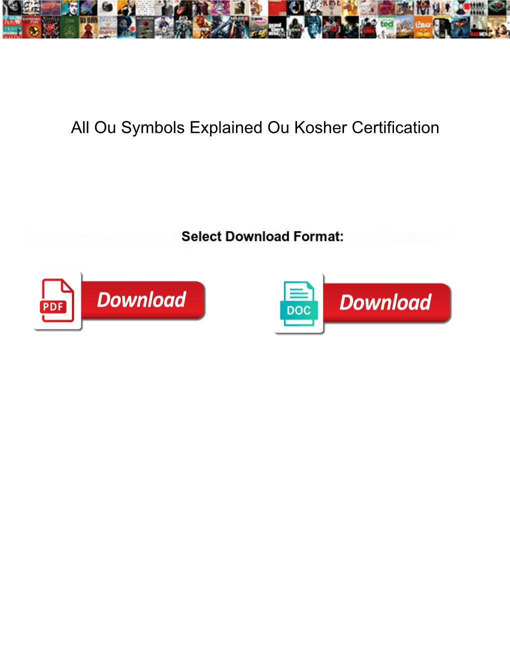 All Ou Symbols Explained Ou Kosher Certification