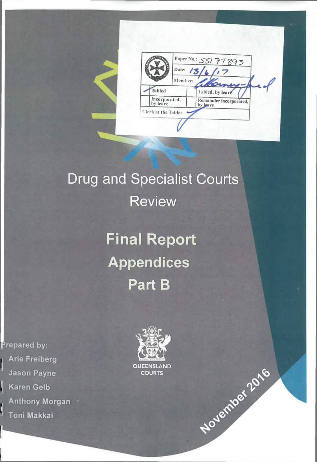 Drug and Specialist Courts Review Final Report Appendices Part B