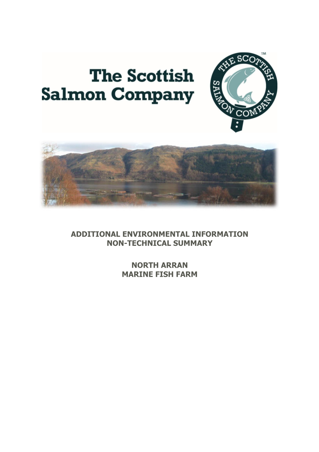 Additional Environmental Information Non-Technical Summary