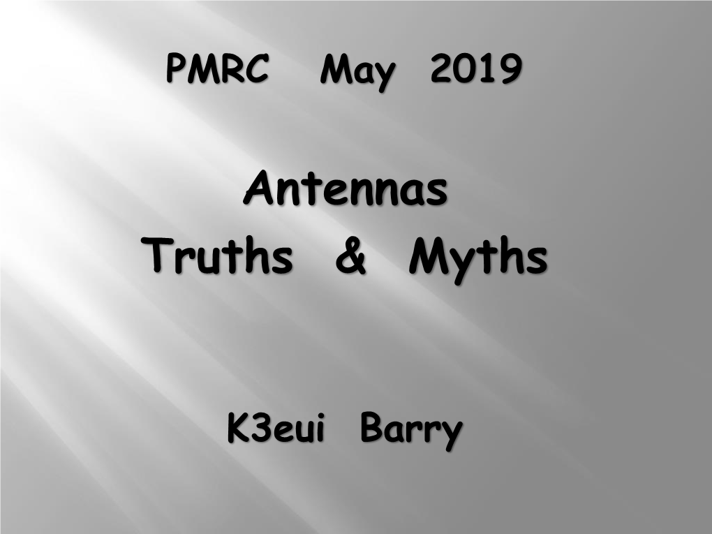 May 2019 Antennas by K3EUI