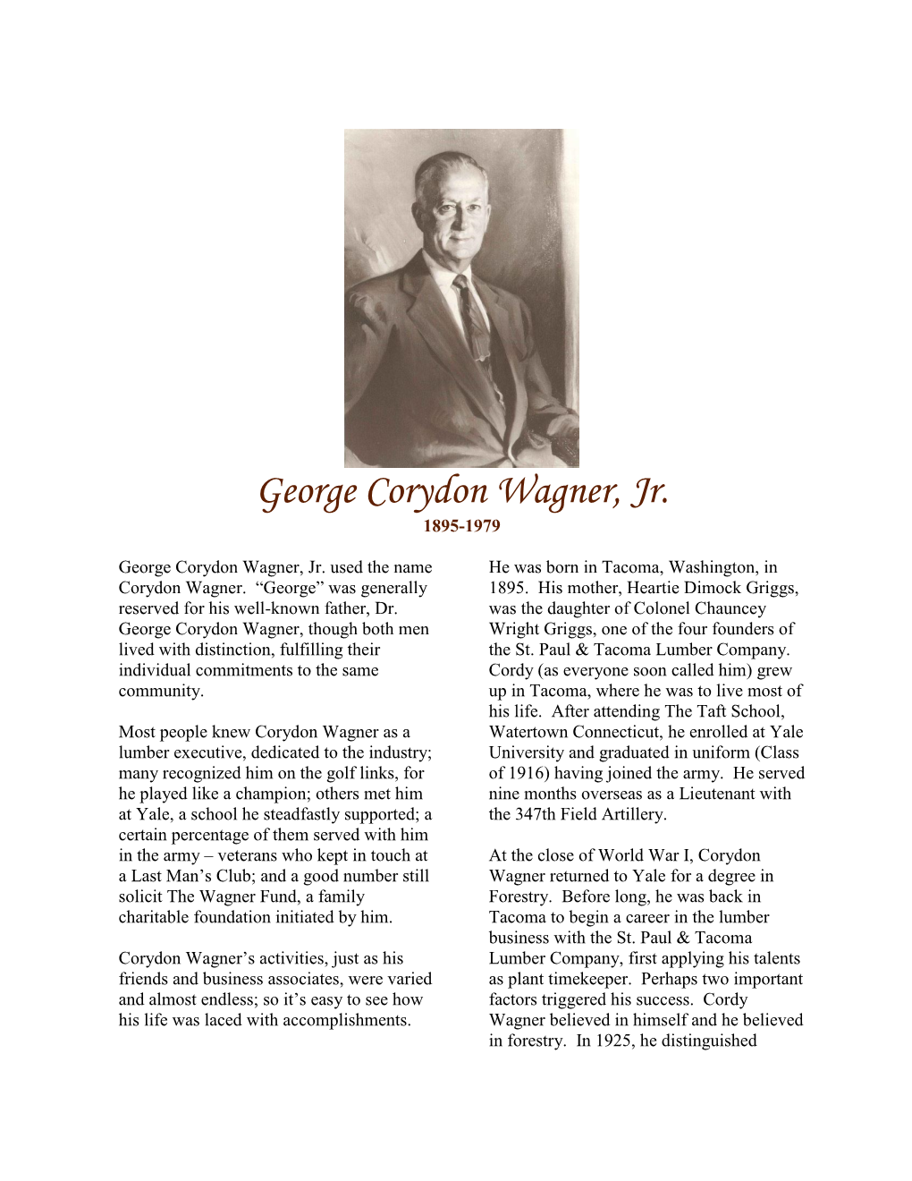 George Corydon Wagner, Jr