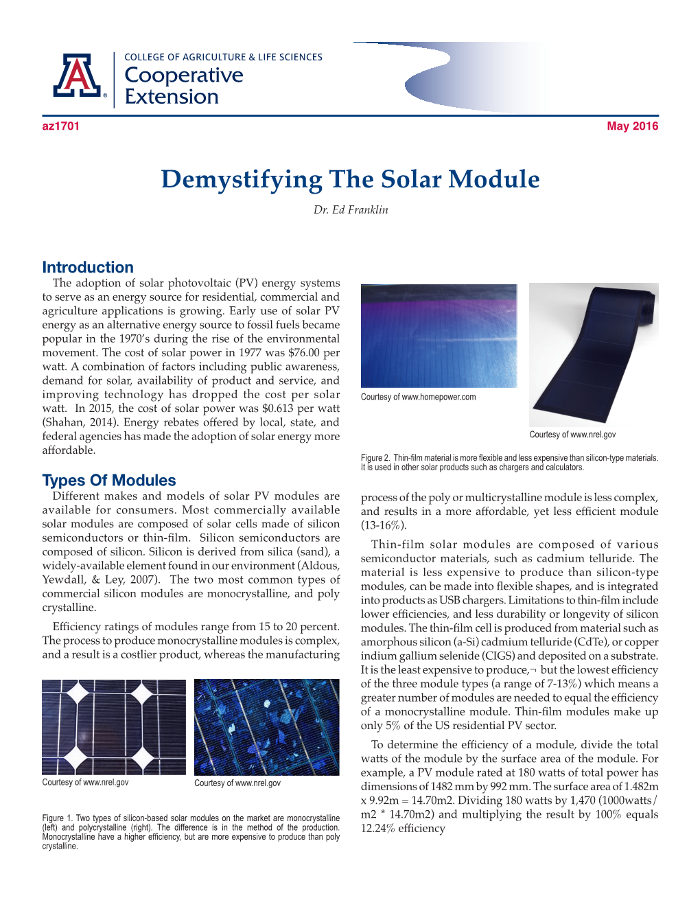 Demystifying the Solar Module Dr