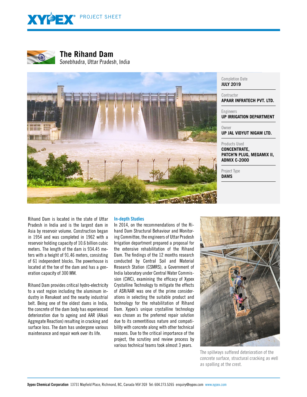 The Rihand Dam Sonebhadra, Uttar Pradesh, India