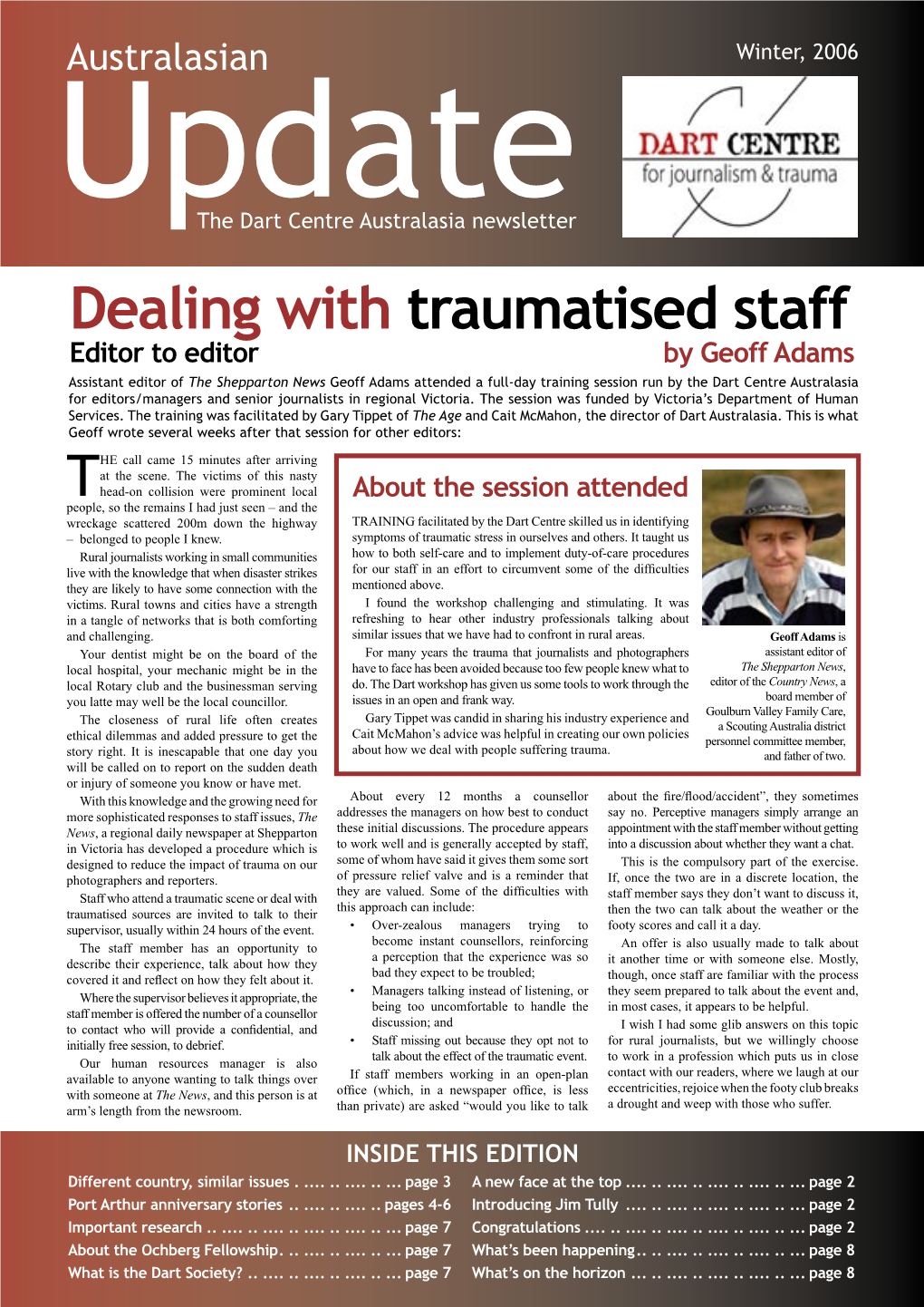 Dealing with Traumatised Staff