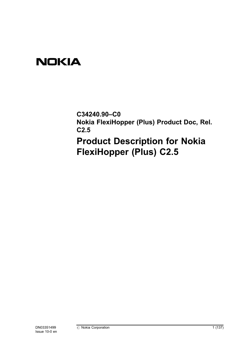 7.8 Nokia Flexihopper (Plus) Standards 132