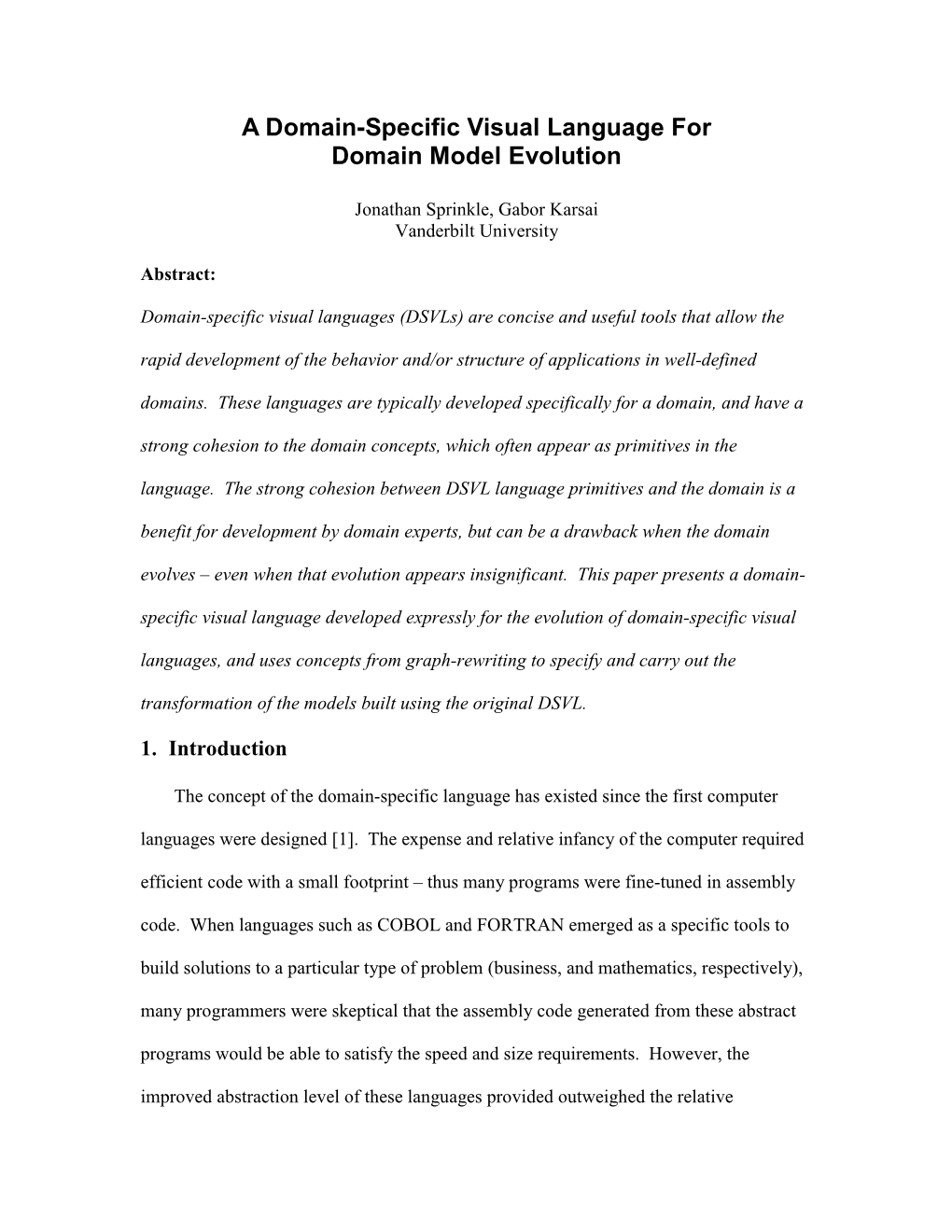 A Domain-Specific Visual Language for Domain Model Evolution