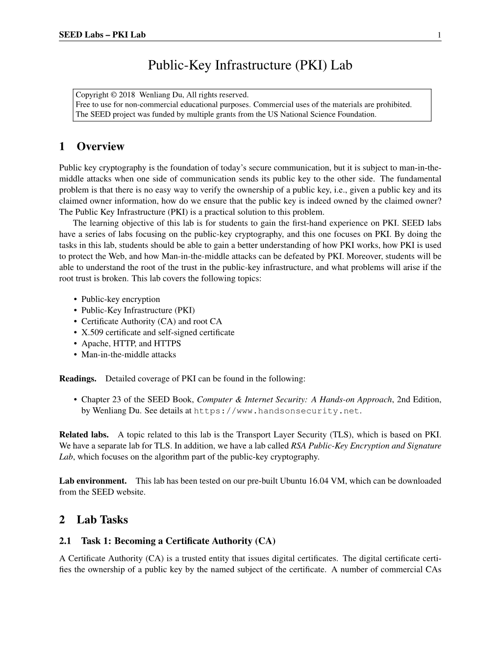 Public-Key Infrastructure (PKI) Lab