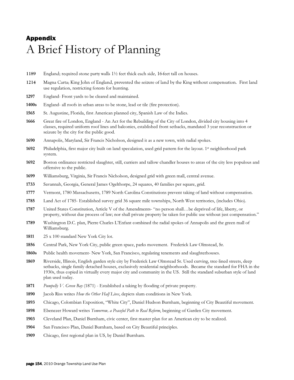 A Brief History of Planning