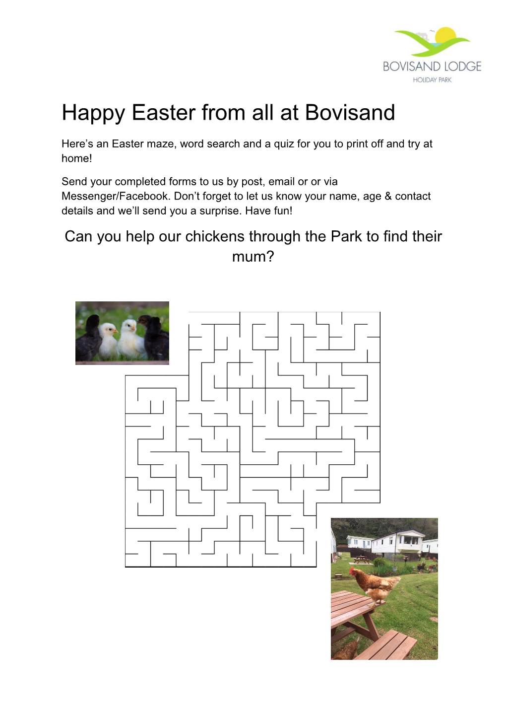 Happy Easter from All at Bovisand