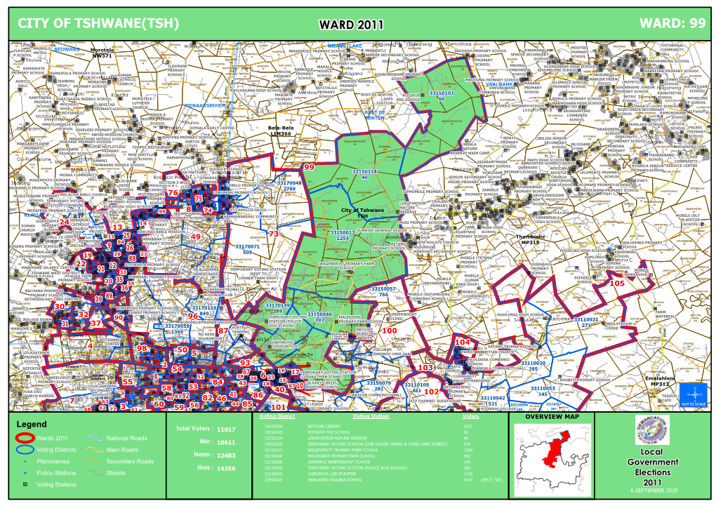 City of Tshwane(Tsh) Ward