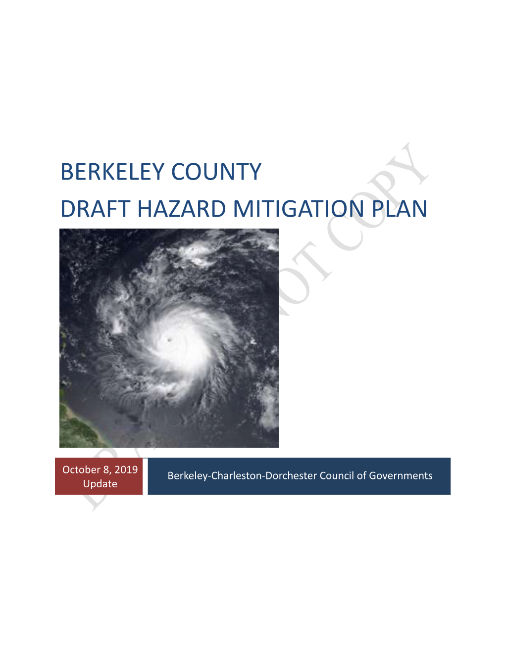 Berkeley County Draft Hazard Mitigation Plan