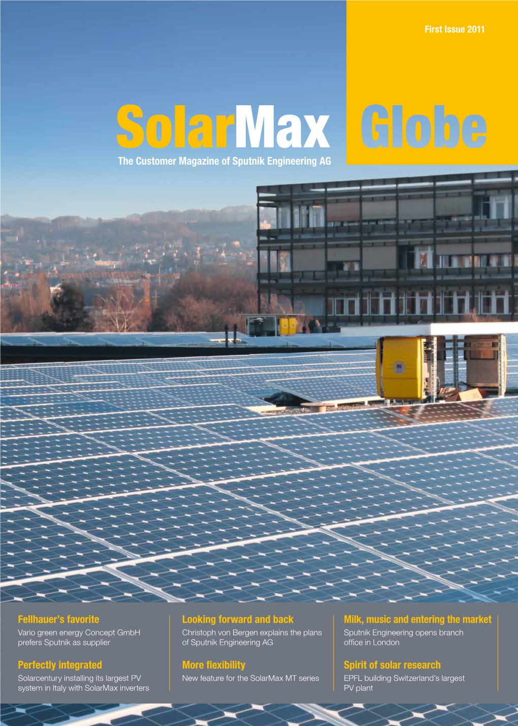 Solarmax the Customer Magazine of Sputnik Engineering AG