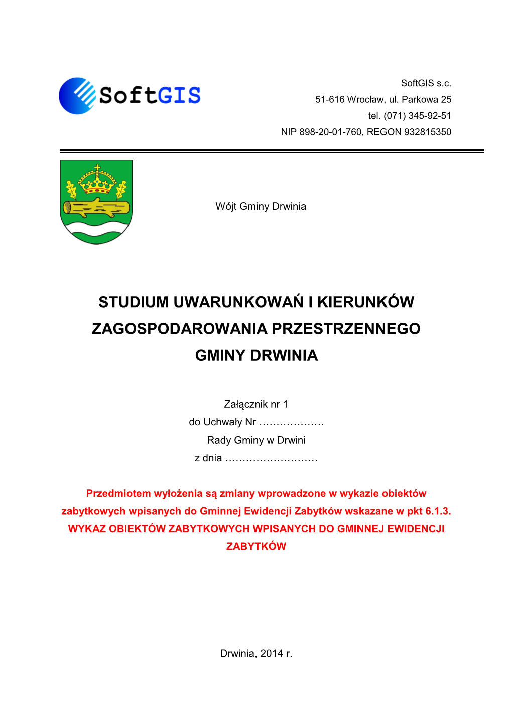 Studium Uwarunkowań I Kierunków Zagospodarowania Przestrzennego