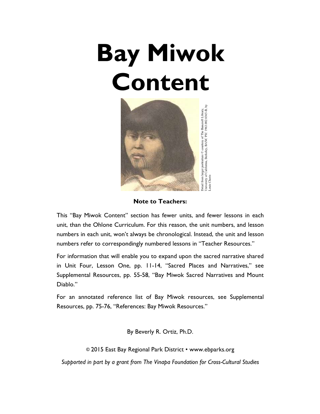 Bay Miwok Content