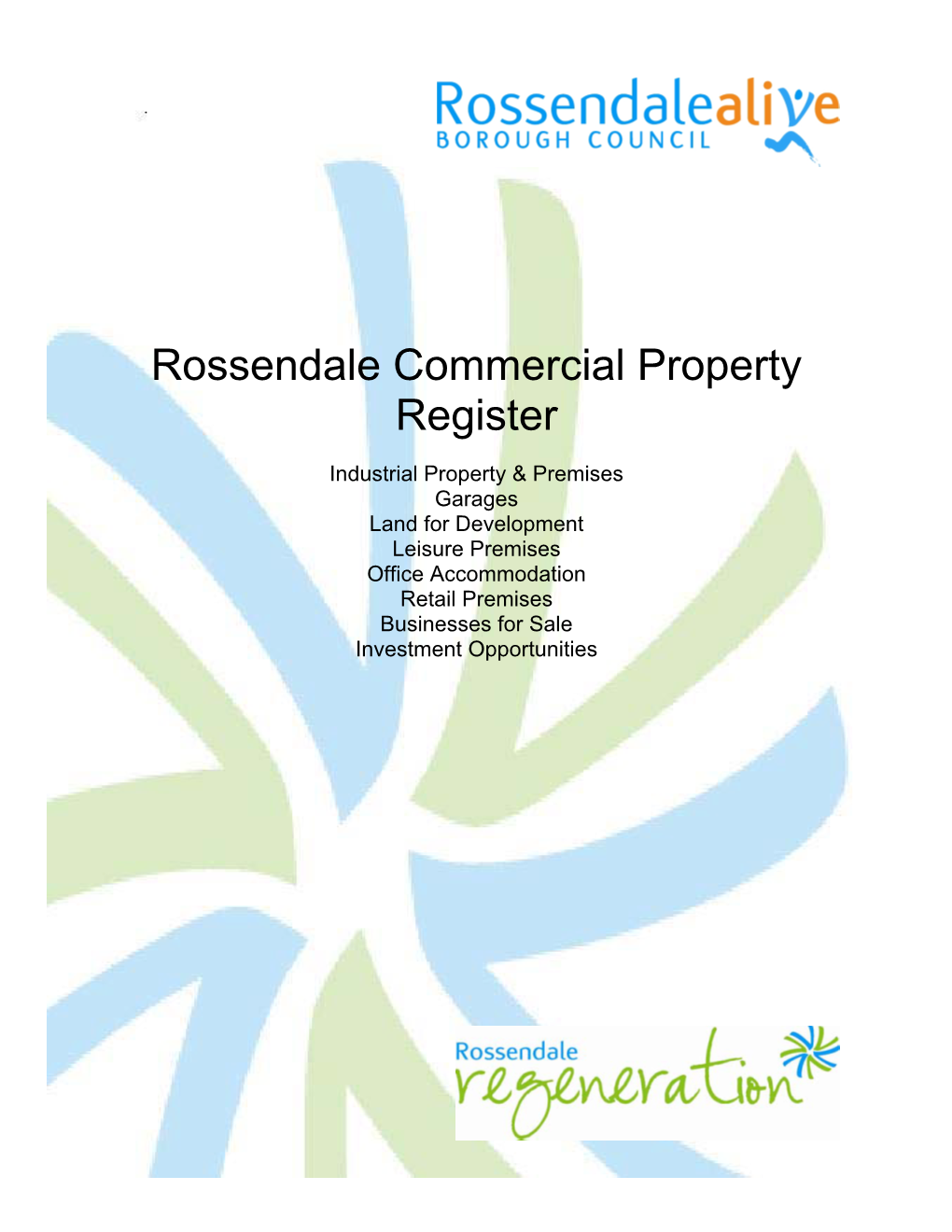 Rossendale Commercial Property Register