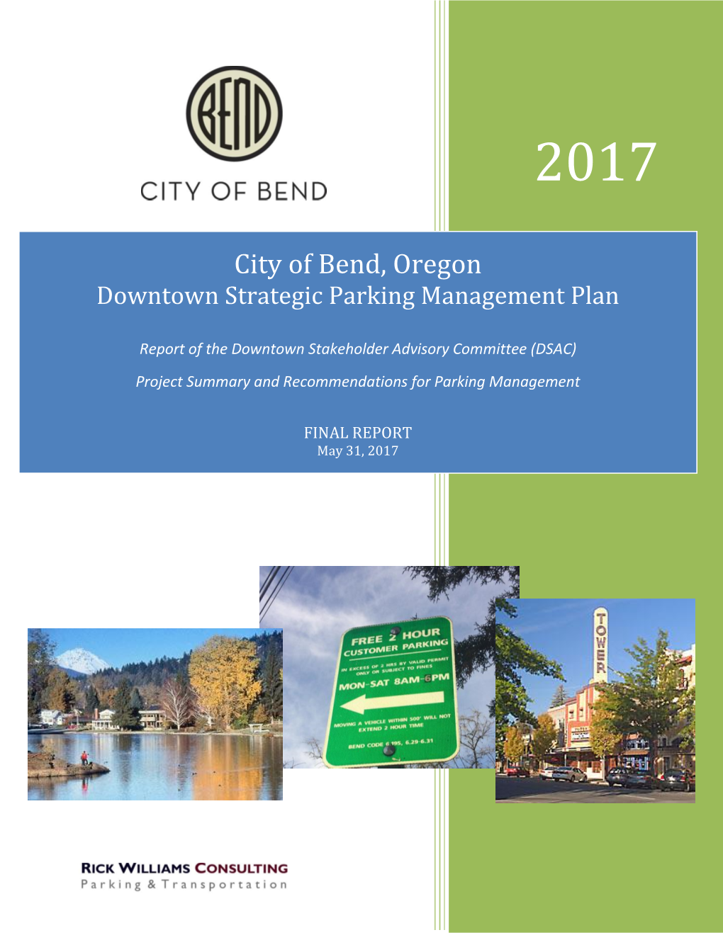 Downtown Strategic Parking Management Plan