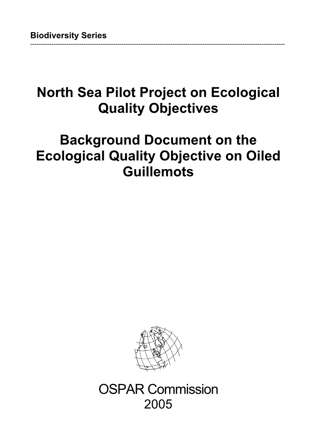 North Sea Pilot Project on Ecological Quality Objectives