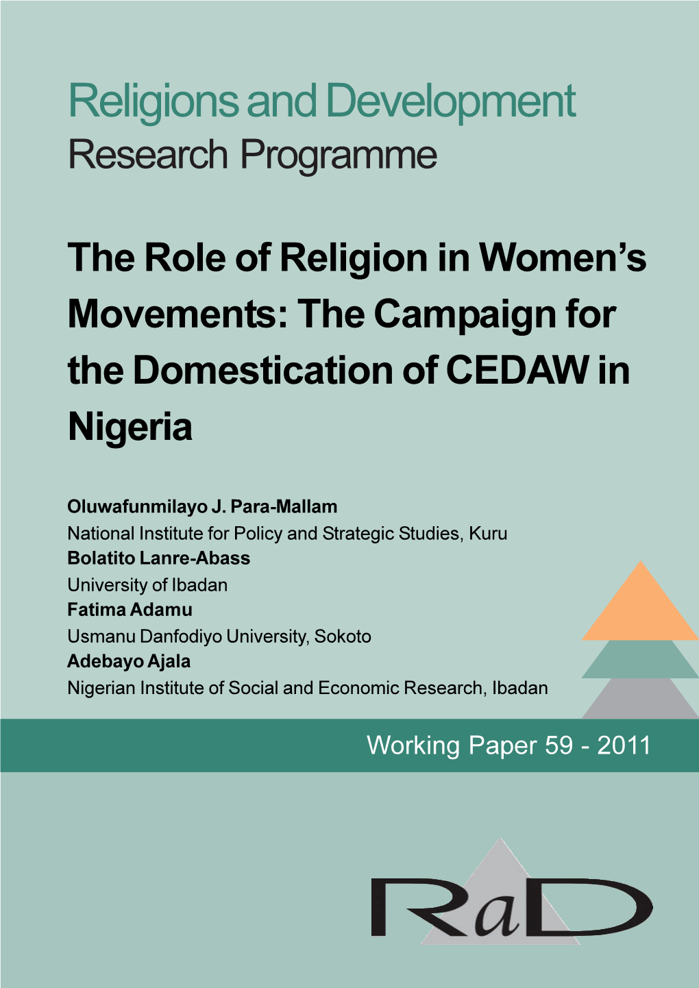 Religions and Development Research Programme