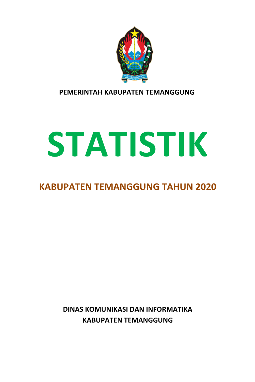 Buku Statistik Kab. Temanggung Tahun 2020